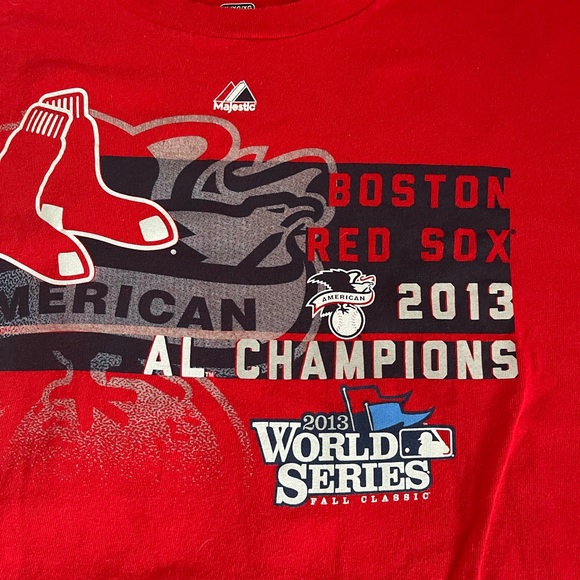 3 for $20 Majestic Boston Redsox World Series champion 2013 t shirt - Picture 4 of 4